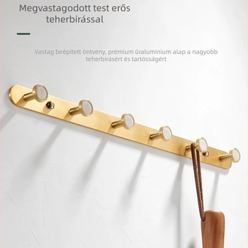 Fürdőszobai kampó alumíniumötvözetből, ragasztós, falra szerelhető fúrás nélkül, kagyló alakú, könnyed luxus stílus, súly 1 kg