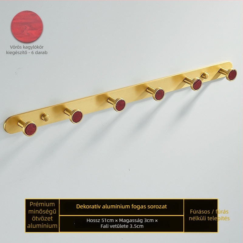 Fürdőszobai kampó alumíniumötvözetből, ragasztós, falra szerelhető fúrás nélkül, kagyló alakú, könnyed luxus stílus, súly 1 kg