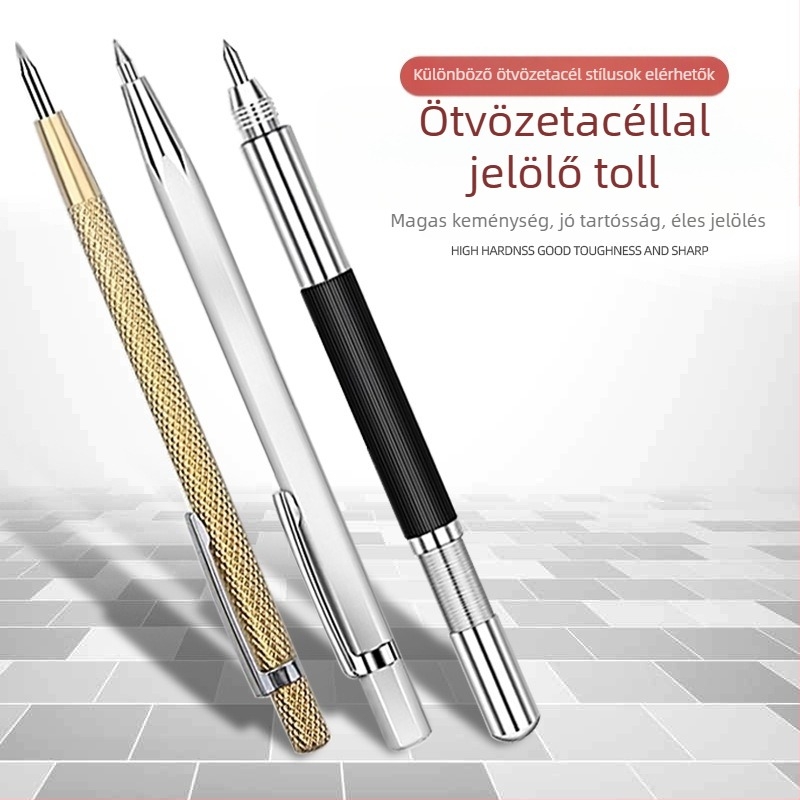 Toll alakú wolfrámötvözet fejű karcoló tű kerámia csempék jelöléséhez – otthoni használatra