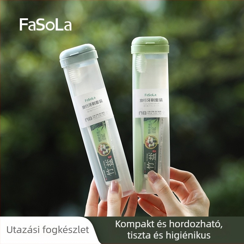 Fogkefetartó – Utazási toalett szett, hordozható, Anyag PP/PBT, Logó nyomtatás, Testreszabás, Csomagolás 144 darab