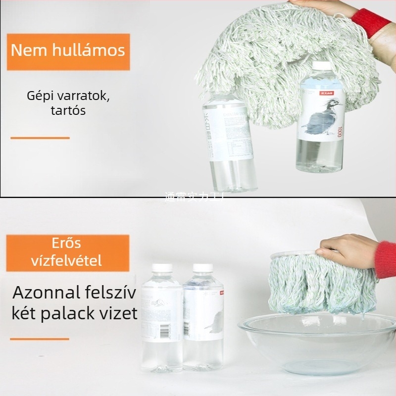 Fejek cseréje mopfej, forgó mopfej, vastagított, univerzális mopnyél-kiegészítő | Márka: TONGLEI; Anyag: sandalwood