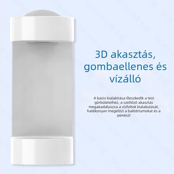 Elektromos fogkefetartó – falra szerelhető, fúrás nélkül, műanyag kivitel, márka Bicamme vika honey