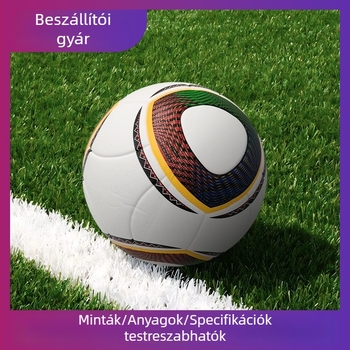 Futball-labda No.5 – PU bőr, ragasztott varrás, edzésekhez és szabadtéri versenyekhez, általános- és középiskolások számára, testreszabható