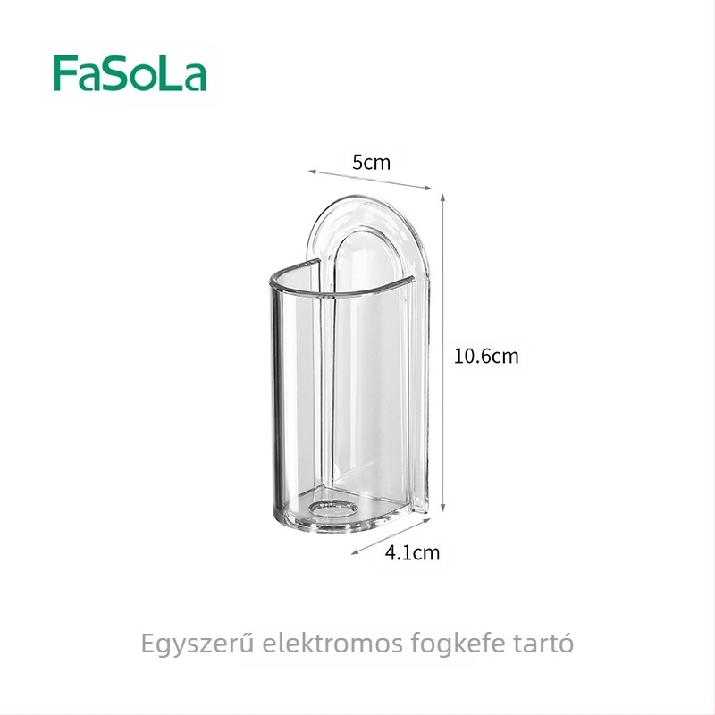 FaSoLa falra szerelhető elektromos fogkefetartó töltéssel, fúrás nélkül, fürdőszobába