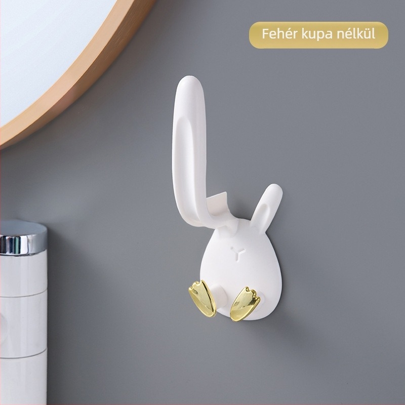 Falra szerelhető fogkefetartó, fúrás nélküli, ABS+PS, 120 darabos csomag