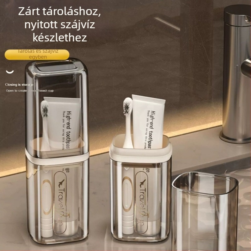 Fogkefetartó - műanyag, 1 rekesz, utazásbarát
