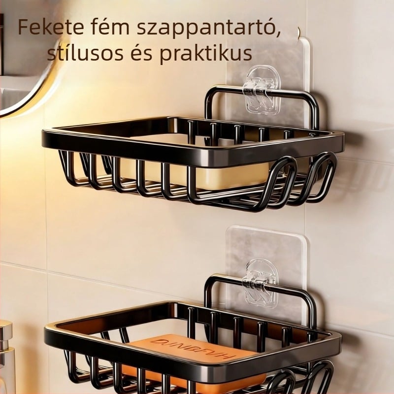 Fali szappontartó - alumíniumötvözet, Yuetu márka, szívókorong nélkül