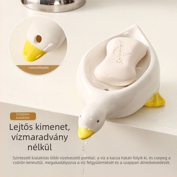 Plasztikus szappantál hattyú alakú csöpögtetővel, 300 darabos készlet, modell 54645646