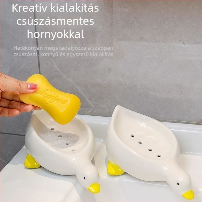 Plasztikus szappantál hattyú alakú csöpögtetővel, 300 darabos készlet, modell 54645646