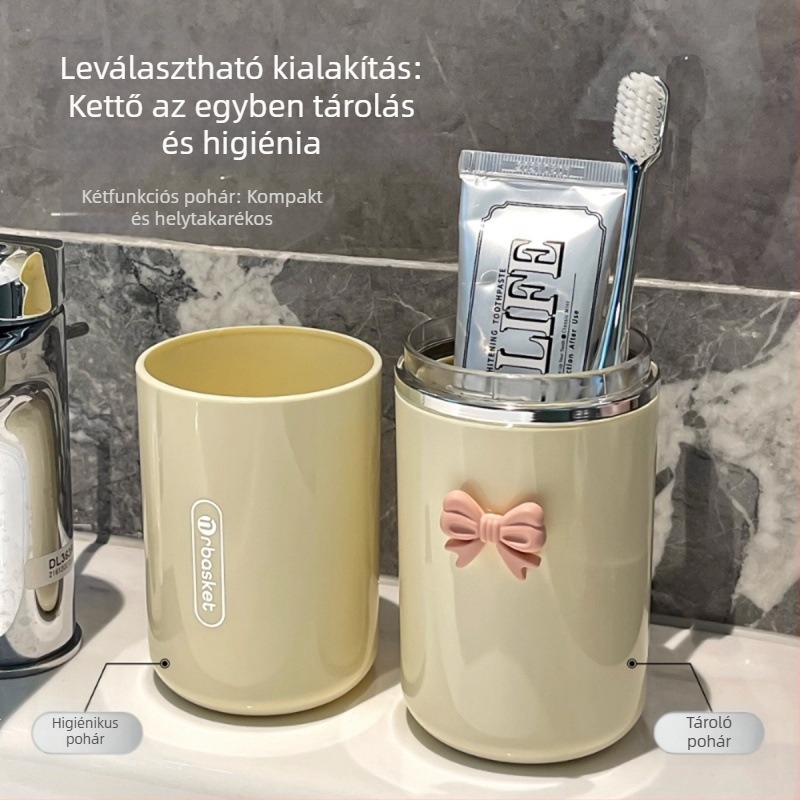 Fogkefetartó — műanyag, tároló, logó nyomtatás elérhető, 50 db-os csomag, testreszabható.