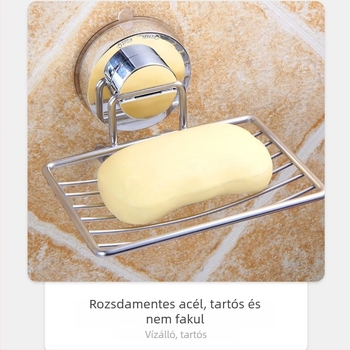 Weiye rozsdamentes acél falra szerelt szappantartó szívóval, logónyomtatás elérhető, csomagolás 42