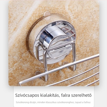 Weiye rozsdamentes acél falra szerelt szappantartó szívóval, logónyomtatás elérhető, csomagolás 42