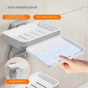 Szívókorongos szappanadagoló – furat nélküli felszerelés, levehető és tisztítható, csúszásmentes, műanyag; Márka Oriental Bright Clean; Csomagolás: 100 db