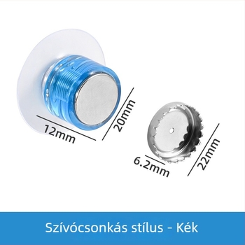 Mágneses akril szappantartó falra szerelve, szívókoronggal