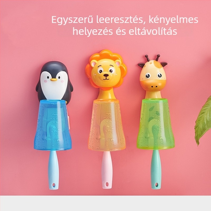 Fali fogkefetartó, fúrás nélkül, PP anyagú, logó nyomtatás, testreszabás és magáncímke elérhető
