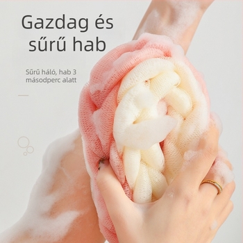 Fürdővirág hosszú szalaggal, puha PE anyag, kiváló minőségű, nem szakad szét