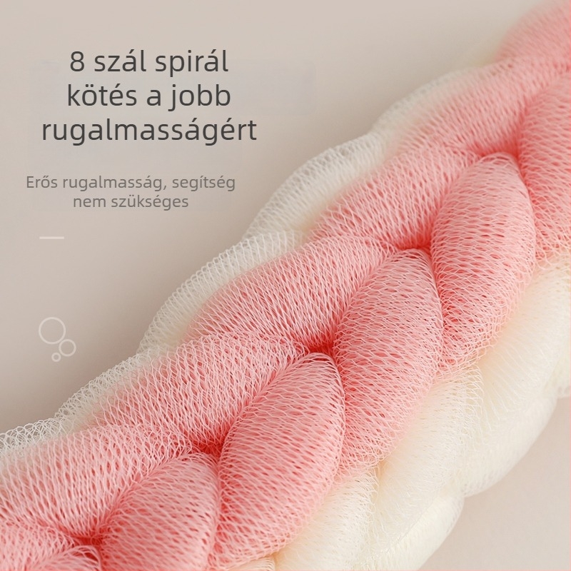 Fürdővirág hosszú szalaggal, puha PE anyag, kiváló minőségű, nem szakad szét