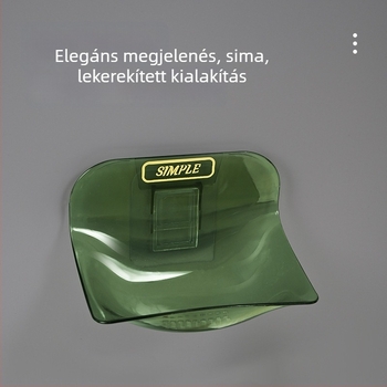 ABS műanyagból készült szappantartó, falra szerelhető vákuumos csatlakozással, fúrás nélkül, fürdőszobai lefolyóval