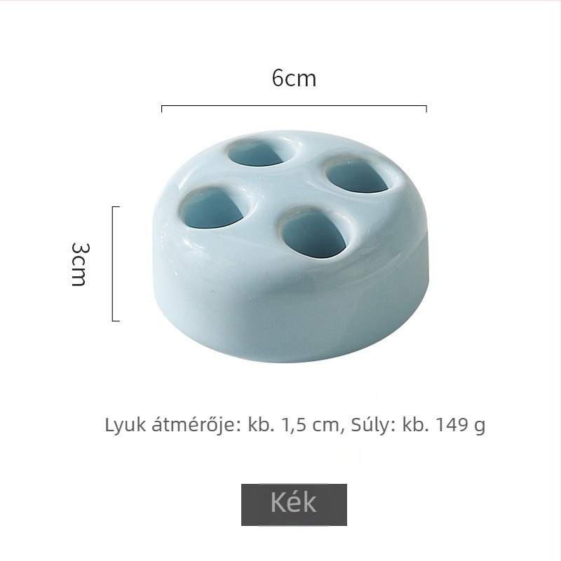 Kerámiából készült fogkefetartó, fúrás nélküli rögzítés, tárolás, skandináv stílus