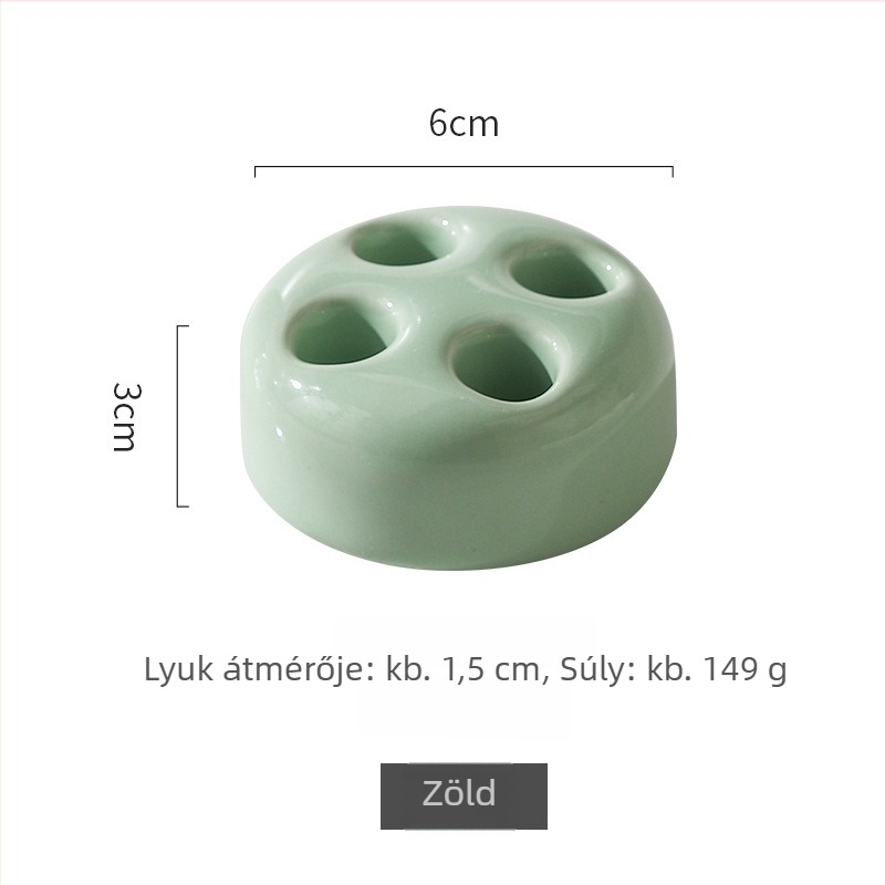 Kerámiából készült fogkefetartó, fúrás nélküli rögzítés, tárolás, skandináv stílus