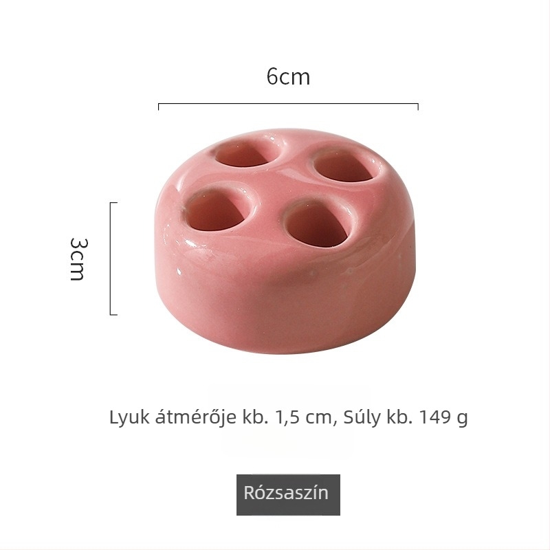 Kerámiából készült fogkefetartó, fúrás nélküli rögzítés, tárolás, skandináv stílus