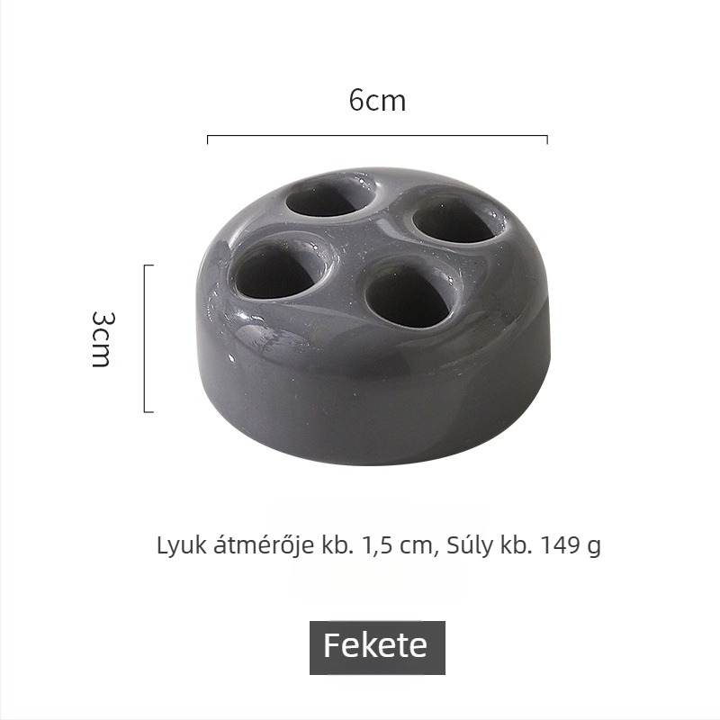 Kerámiából készült fogkefetartó, fúrás nélküli rögzítés, tárolás, skandináv stílus