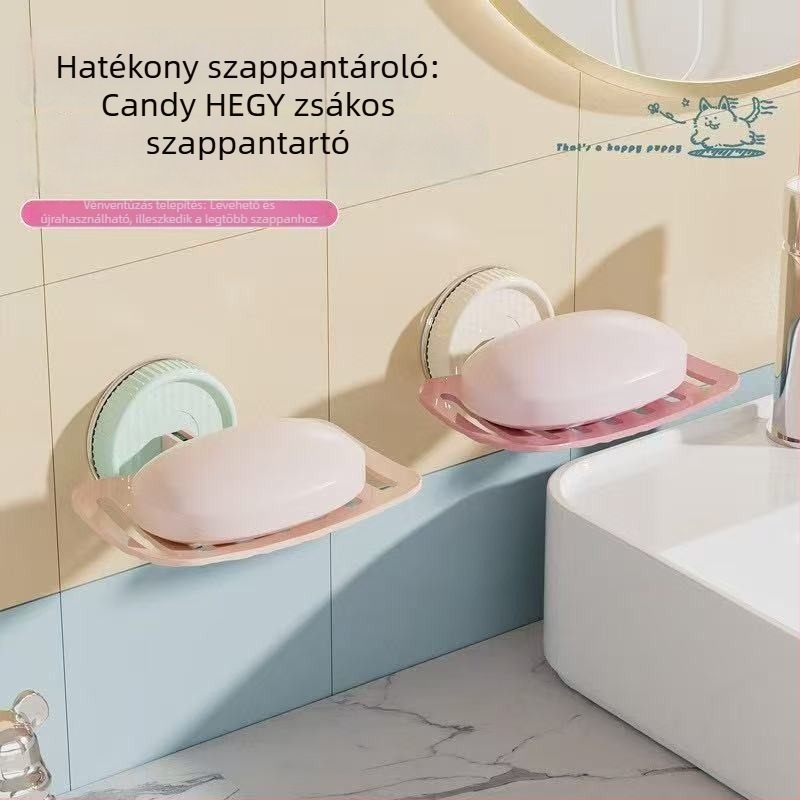 Fürdőszobai szappantartó szívófejjel, fúrás nélkül | ABS anyag | 200 darab/csomag | Testreszabható