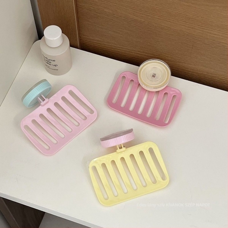 Fürdőszobai szappantartó, műanyag, dopamin-stílus, fúrás nélküli, fedél nélkül