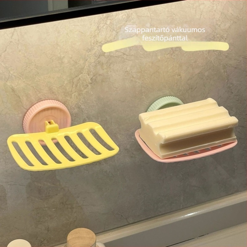 Fürdőszobai szappantartó, műanyag, dopamin-stílus, fúrás nélküli, fedél nélkül