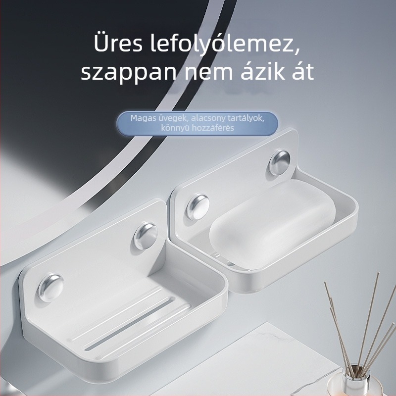 Szappan doboz – ABS anyag; fedél nélkül; szívócsésze nélkül; egyenként csomagolva (ABS; Fedél nélkül; Szívócsésze nélkül; Egyenként csomagolva)