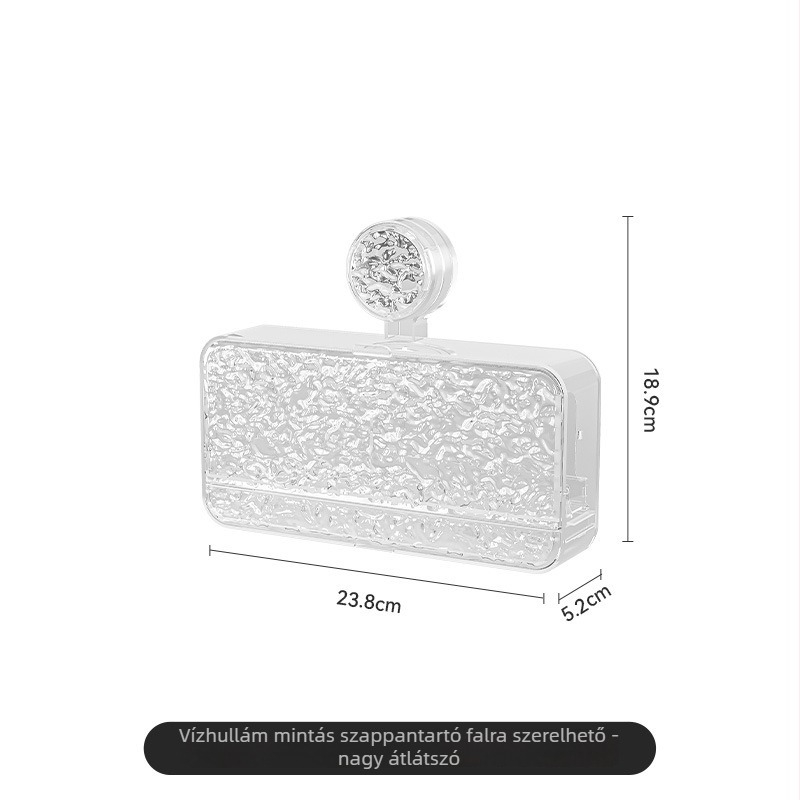imega Falra szerelhető szappontál szívókoronggal, fúrás nélkül, ABS, kód Y3927