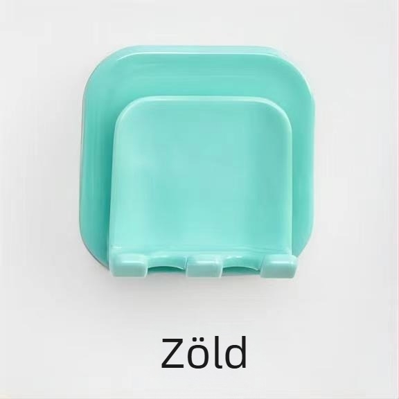 Fali fogkefetartó lyukasztás nélkül, műanyagból, porvédő pohárral