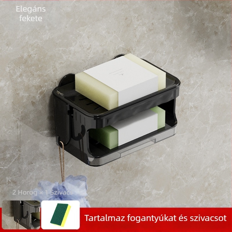 Medve formájú szappantartó vákuumos rögzítésű falra a fürdőszobába; Anyag: műanyag/PP; Márka: Deer Qin; Testreszabható