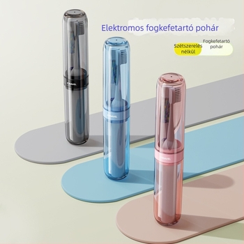 Hordozható fogkefétartó készlet – fémből, elektromos fogkefe tároló doboz, utazási öblítő pohár, hordozható készlet, testreszabható