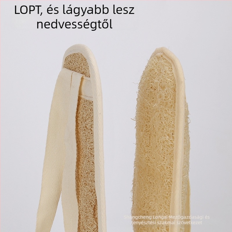 Loofah fürdőlepedő hát-ecsetelő – exfoláló eszköz testre, általános használatra, márka On the original ridge