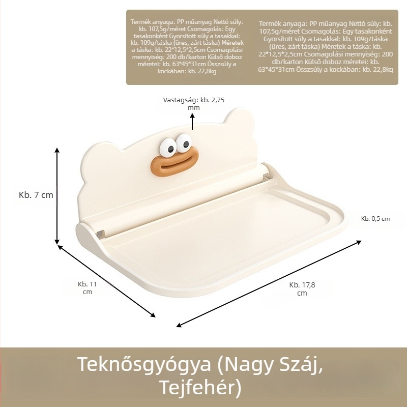 Guangkai műanyag suction cup szappantartó, falra szerelhető – fúrás nélküli fürdőszobai rendező