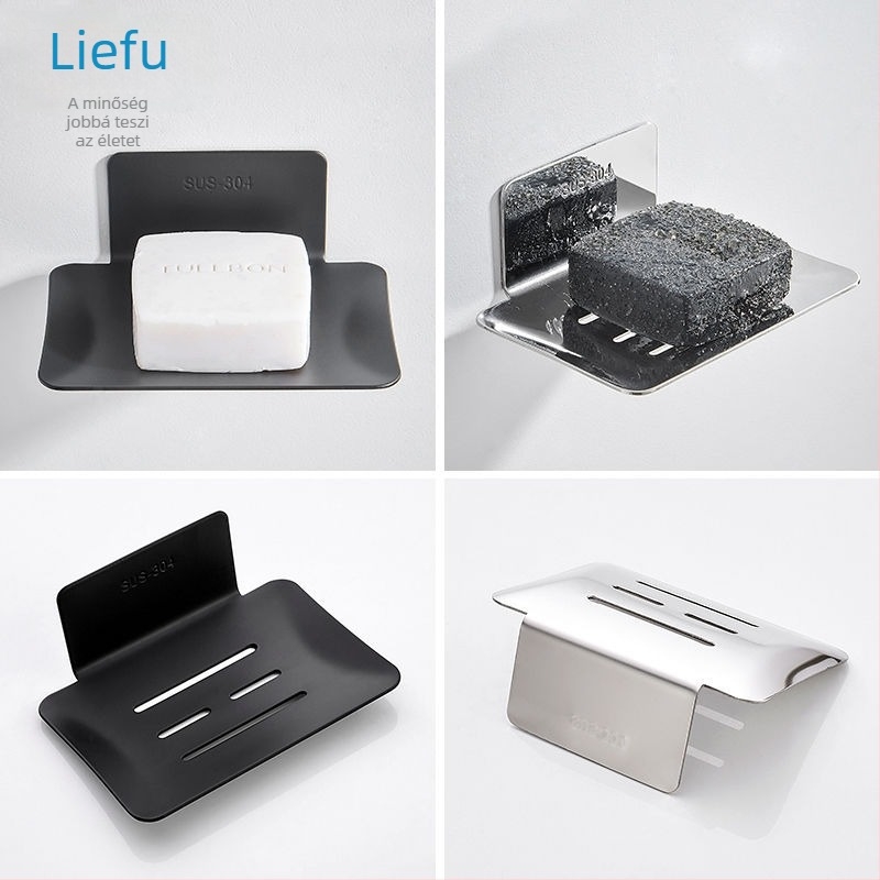 Nine Carvings falra szerelt szappantartó, alumínium ötvözet, modell 111, 1 db