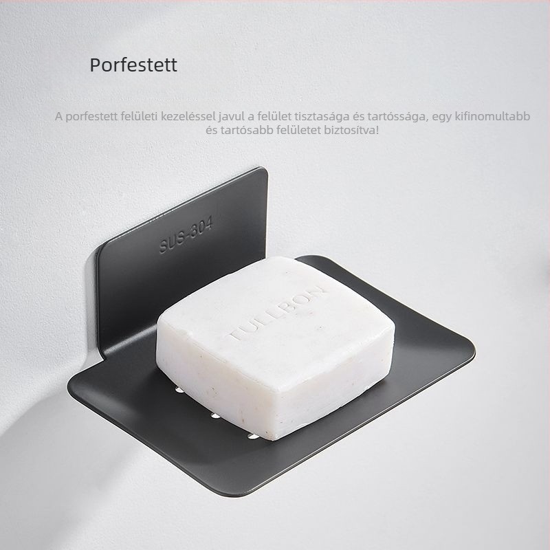 Nine Carvings falra szerelt szappantartó, alumínium ötvözet, modell 111, 1 db