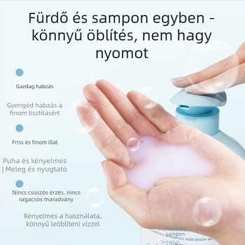 Little Raccoon Gyermekeknek 2 az 1-ben sampon és tusfürdő – újszülötteknek, fürdő készlet, 12 db