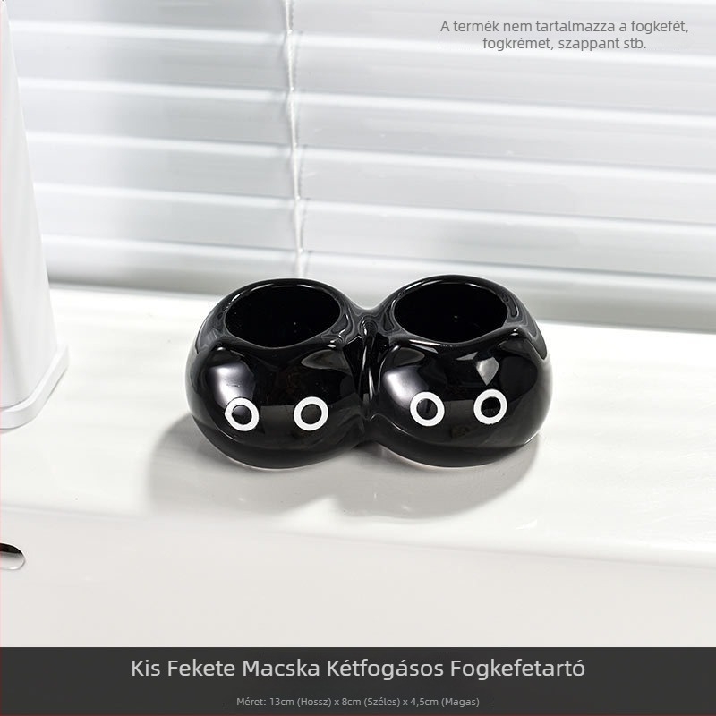 Macskamintás elektromos fogkefetartó, kerámia alap, tároló funkció — Dizhen poetry