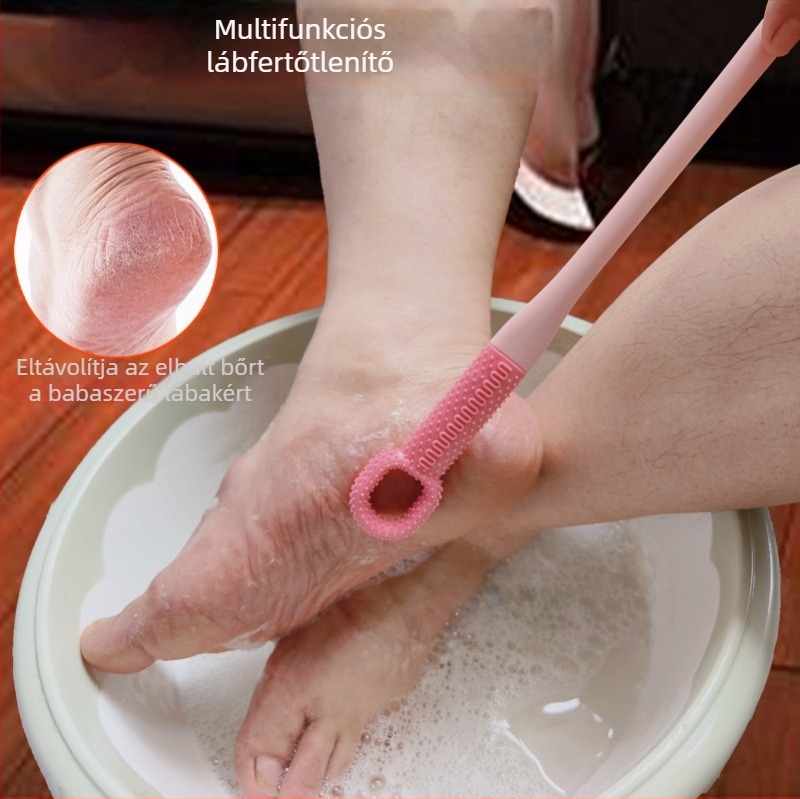 Lábfürdő-kefe puha gel sörtékkel, exfoliációhoz