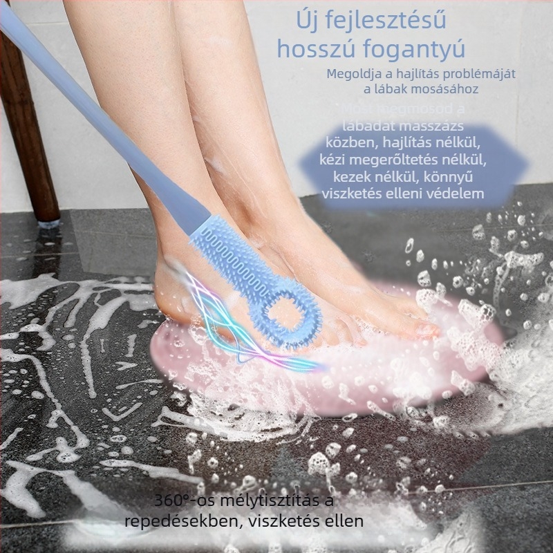 Lábfürdő-kefe puha gel sörtékkel, exfoliációhoz