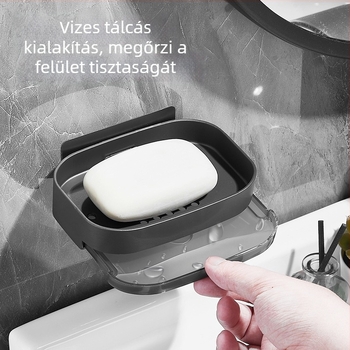 Fali szappantartó, fúrás nélkül (Alumíniumötvözet; Márka: Zhenhui; Csomagolás: 100 db)