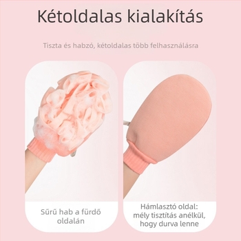 Jie Liya Két az egyben fürdő törölköző és fürdő virág, kétoldalas hátmasszázs kesztyű habzó golyóval (Márka Jie Liya; Doboz: 50 db)