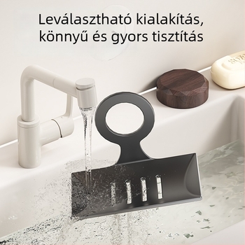 Fali szappantartó doboz szénacélból, fedéllel, fúrás nélkül