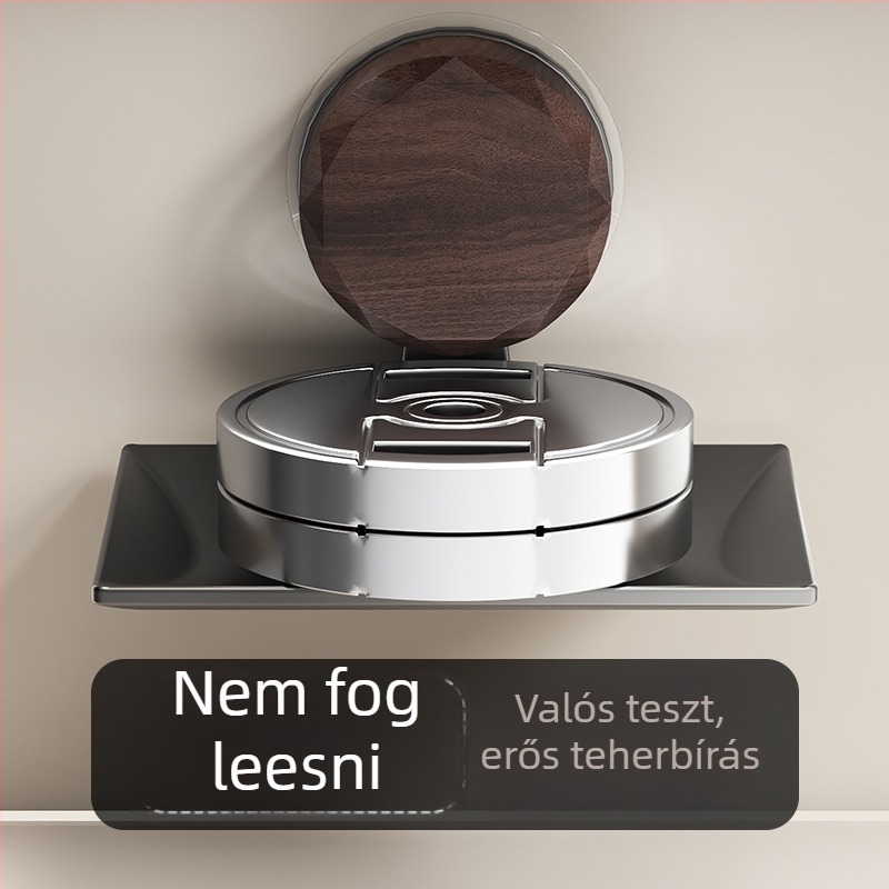 Fali szappantartó doboz szénacélból, fedéllel, fúrás nélkül