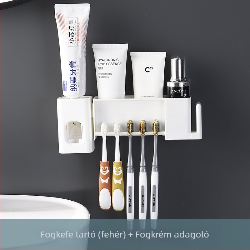 Műanyag fogkefetartó, fúrás nélküli felszerelés, alternat rögzítési módok, Channel formed márka