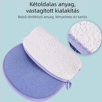 Miaojie fürdőkesztyűk - pamut, kétoldalas, vastagított, felnőtteknek