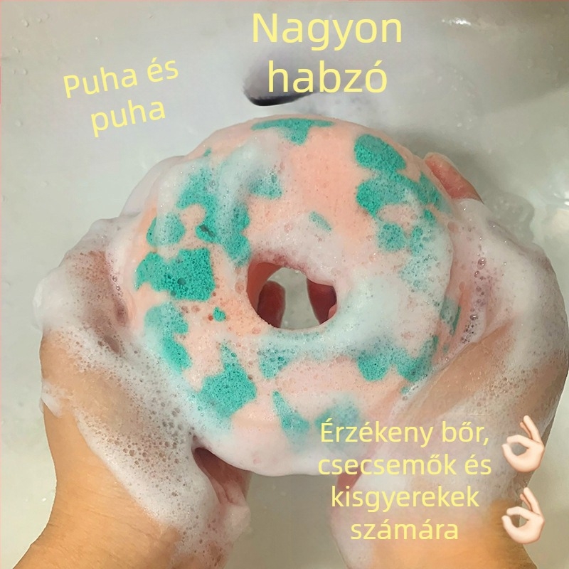 Arc- és fürdőszivacs szappangolyó | tisztító szivacs arcra és testre | Márka: other | Import: Nem | Univerzális használat