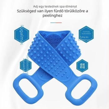 Szilikon hátradíró kefe – univerzális fürdőszobai kiegészítő